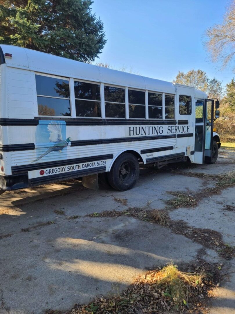 a white bus