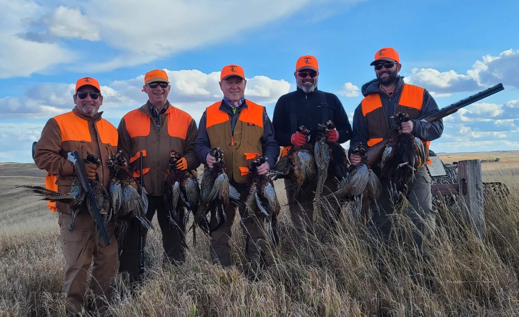 a group of pheasant hunters