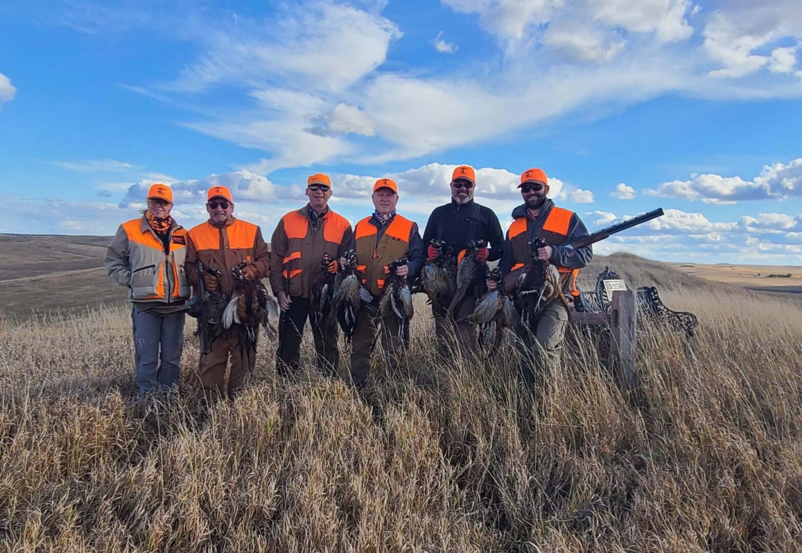 a group of men who went pheasant hunting