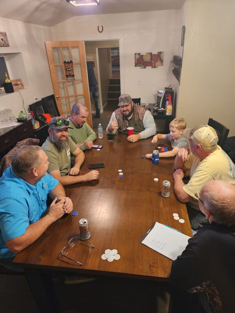 The Hunting Team Having a Drinks